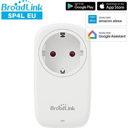 Broadlink SP4L EU WiFi Smart Plug With Night Light Timer Outlet Socket Voice Control Compatible with Alexa Google Home