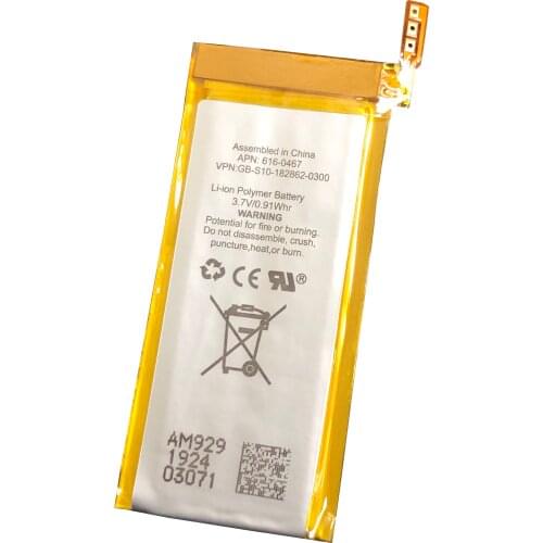 5PCS Replacement Battery For ipod Nano 5 5G 5th Generation MP3 Li-Polymer Rechargeable Nano 5 616-0467 Batteries+Tool kit
