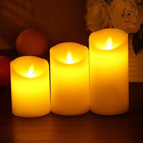 Wedding party led candle surmaye Dancing flame LED Wax Candle 10 sets/lot