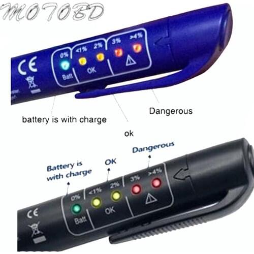 2019 New Brake Fluid Liquid Tester Pen With 5 LED Car Auto Vehicle Tools Diagnostic Tools Mini Brake Fluid Tester