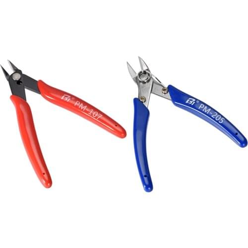 Uxcell 1/2Pcs Diagonal Cutting Pliers 5Inch Side Cutter for Stripping Crimping Cutting Wire for Anti-slip Comfort Grip