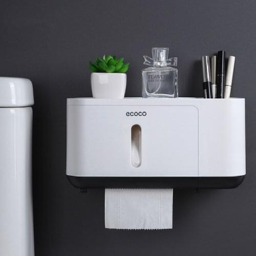 Bathroom Waterproof Tissue Box Waterproof Bathrom Shelf Toilet Paper Holder Bathroom Roll Paper Storage Case