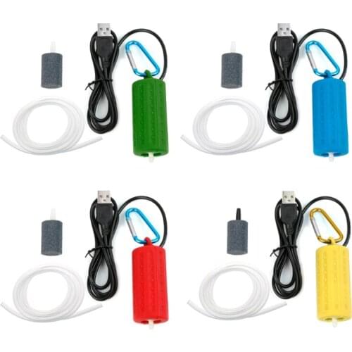 High quality Portable Mini USB Aquarium Fish Tank Oxygen Air Pump Mute Energy Save Compressor