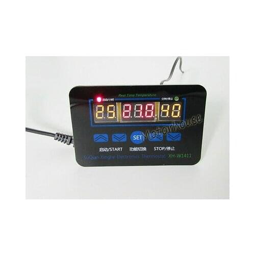 220V High Precison Digital Thermostat Three-display Multifunctional Temperature Controller Temperature Control Switch -19~99