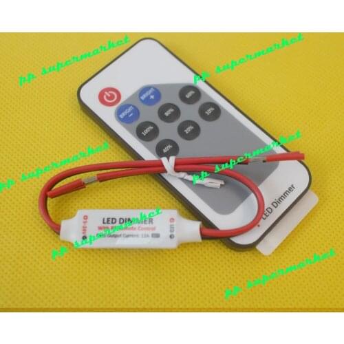 1PCS 9Key LED RF Controller Light Dimmer For 3528 5050 SMD Single Color Led Light Strip Wireless Remote Control 12A 5-24V