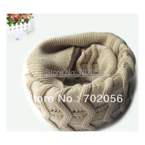 2015 winter knited solid ring scarves Neck warmer shawl poncho Scarf Sarongs Hijabs Bandanas 110*30cm 12pcs/lot #3377