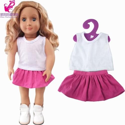 43cm Baby Doll Dress with Underwear Suit for 18 Inch girl Doll Clothes dress
