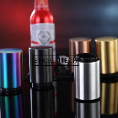 50pcs Stainless Steel Beer Opener Automatic Bottle Openers Beer Soda Cap Bottle Opener Kitchen Bar Tools Accessories