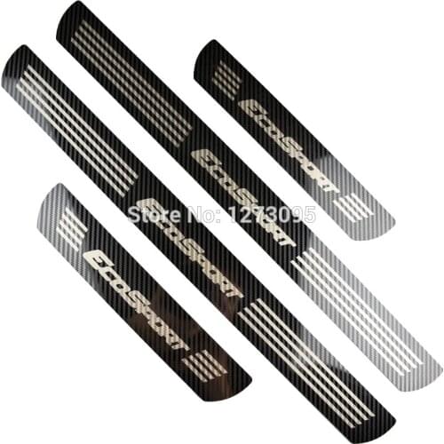 For Ford Ecosport 2013-2019 2020 Ultrathin Stainless Car Door Sill Scuff Plate Protectors Trim Kick Guard Pedal Car Accessories