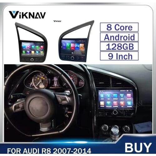 Android Auto Stereo For Audi R8 V8 V10 2007-2014 Android Car GPS Navigation Head Unit Multimedia Player Radio Tape Recorder