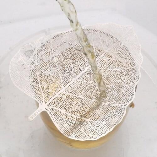 Teaware Bookmark Leaf Tea Filter Tea Accessories Hollow Kitchen Tools Stainless Steel