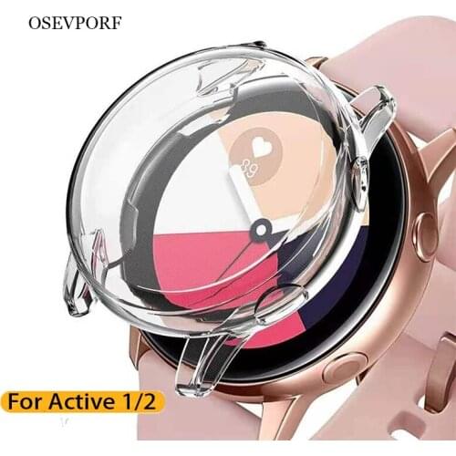 Watch Case For Samsung Galaxy Watch Active 1/2 Cover Ultra-thin Smart Bracelet Protector Anti Scratch Screen Full Coverage Cases