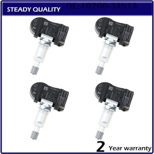 4PCS Car Tire Pressure Monitor Sensor TPMS 40700-3AN1A for Nissan Juke Cube Versa Leaf Sentra
