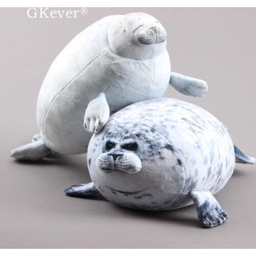 Lenght 45-50 cm Huge Cute Sea Lion Plush Toys Doll Peluche Sea World Seal Stuffed Animals Toys Pillow Cushion Women Kids Gift
