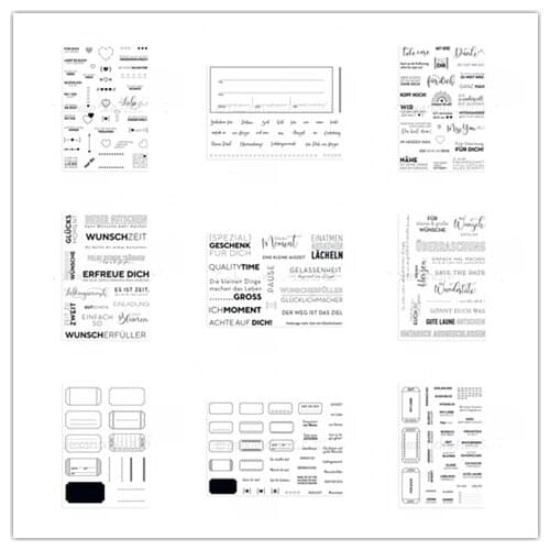 German Clear Stamp for Scrapbooking Transparent Silicone Rubber DIY Photo Album Decor 1229