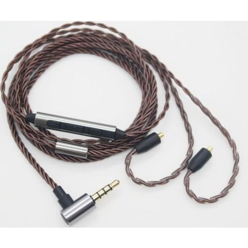 Type-c MMCX Headphones Cable Mic Volume Controller for Shure SE215 SE315 SE425 SE535 SE846 3.5 mmcx For IPHONE/ MP3/MP4/ipad