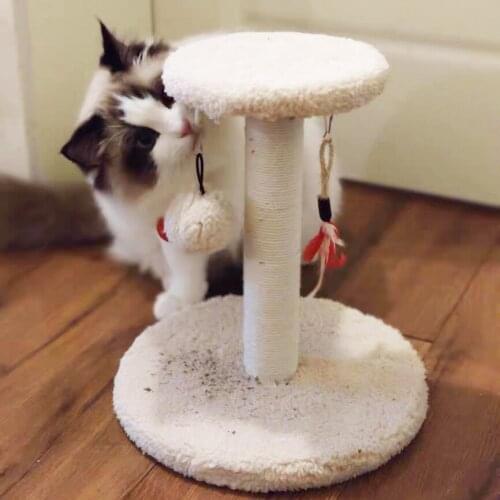 Cat Scratching Post Claw Sharpener Sisal Cat Scratcher Wearable Won't Fall Cat Climbing Shelf Funny Cat Toys Cat Supplies