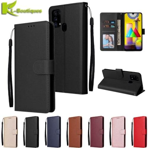 For Samsung Galaxy M31 Leather Case on sFor Coque Samsung M31 Case Galaxy M 31 M315F M21 M51 M11 M30S Cover Flip Phone Case Etui
