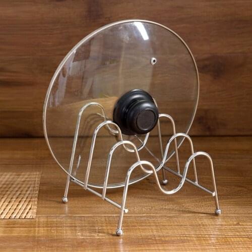 Multi-functional Pot Pan Lid Rack Multi-layer Pot Pan Lid Holder Metal Lid Holder Dish Bowl Drying Shelf Kitchen Drying Gadgets