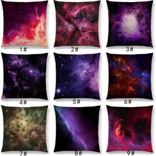2017 New Amazing Night Sky Gorgeous Nebula Distant Galaxy Mysterious Universe Cushion Cover Home Decor Sofa Throw Pillow Case