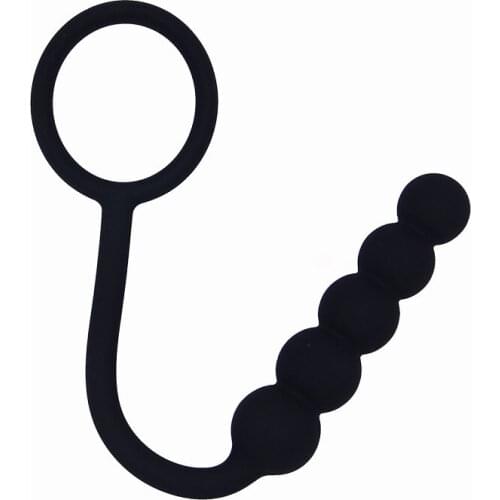 New Arrival Silicone Anal Beads penis cock ring Prostate Massager Butt Plug Sex toys for men