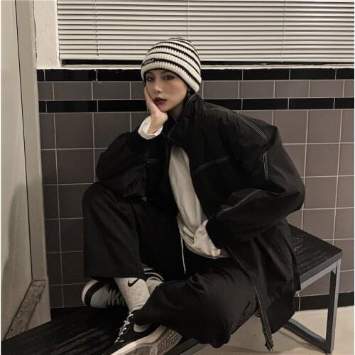 Make firm offers accused of black cotton coat diablo han edition thickening cotton-padded jacket and tide restoring ancient ways