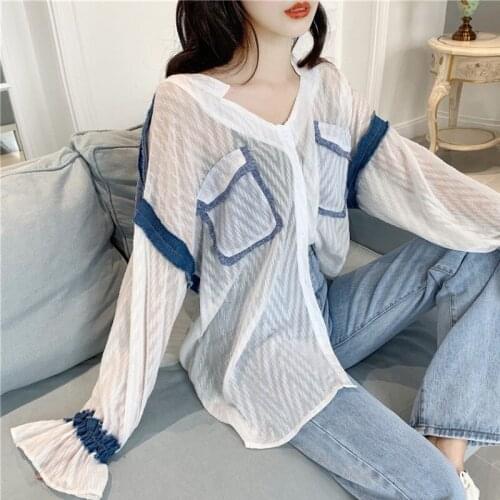 Женские джинсовые рубашки ODFVEBX China At AliExpress