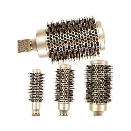 Hair Salon Special Ceramic Comb Hair Curling Comb Shape Hairdressing Negative Ion Gold High Temperature Comb Sale