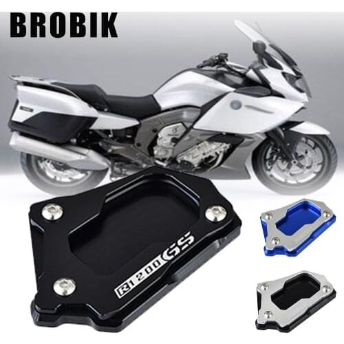 BROBIK For BMW R1200GS Adv R1250GS Adventure R1200 GS LC Motorcycle Accessories Kickstand Side Stand Extension Foot Pad Support