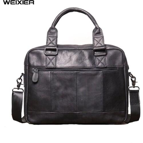 Casual Mens Bag Shoulder Bags Men Genuine Leather briefcase messenger bags Handbags mens briefcases office business tote bag