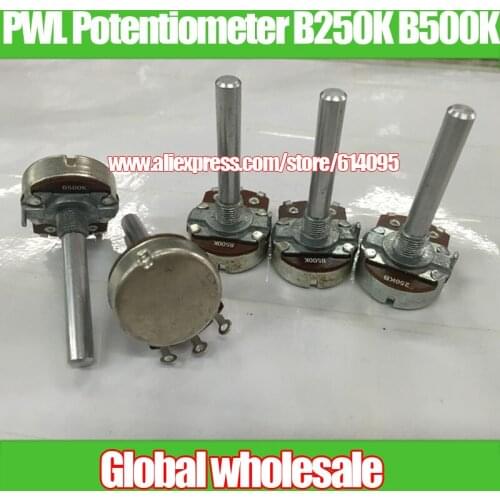 2pcs PWL Type 24 Single Link Potentiometer B250K B500K / Handle Length 40MM R24211AB1B504
