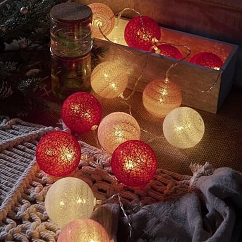 6-12M LED Christmas Room Decoration Lighting Round Lamp String Christmas Decoration Light Party Decorations гирлянда светодиодна