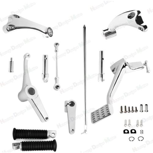 High Quality Chrome Forward Controls Linkages&Foot Pegs For Harley Sportster XL 883 1200 04-13
