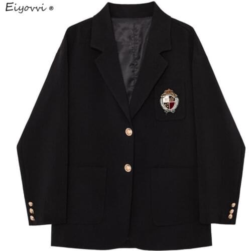 Womens Blazer 2021 Spring Autumn New Women British Loose Jacket Top Fashion Elegant Qualited Coat Jk Girls Outerwear