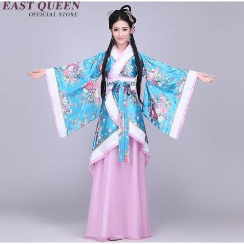 2019 New Arrival chinese folk dance traditional Chinese hanfu dress womens fashion cosplay costume stage dress AA2273 YQ