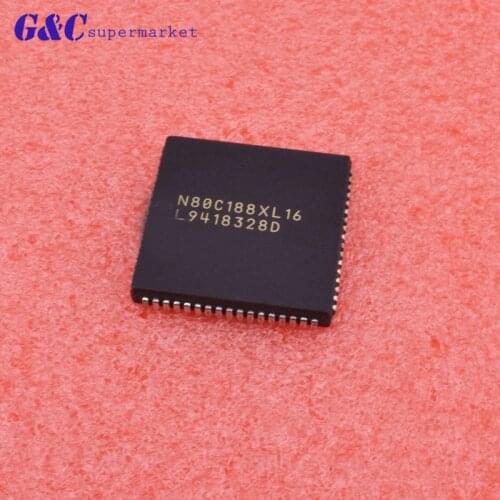 1/5PCS N80C188XL16 N80C188XL N80C188 Encapsulation:PLCC-68 16-BIT diy electronics