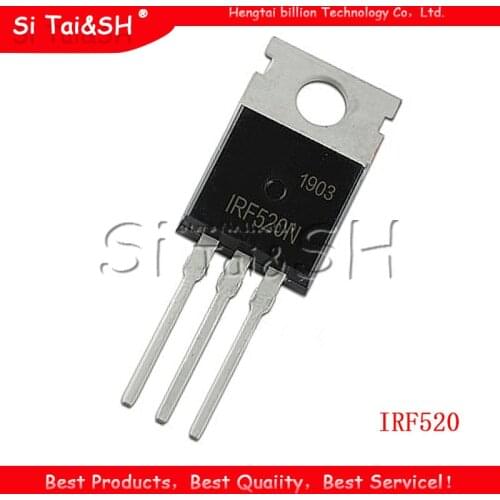 10pcs/lot IRF520 TO-220 IRF520N TO220 IRF520NPBF In Stock