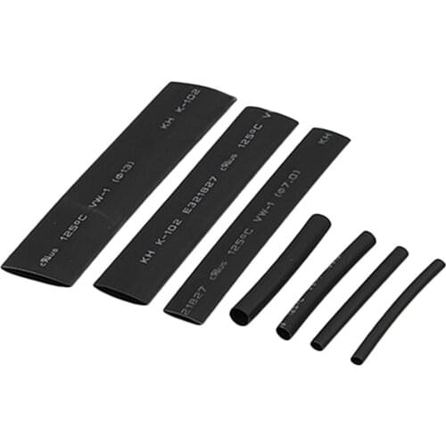 127 pcs Heat Shrink Tube 7 Sizes Tubing Set Combo Assorted Sleeving Wrap Cable Wire Kit for DIY