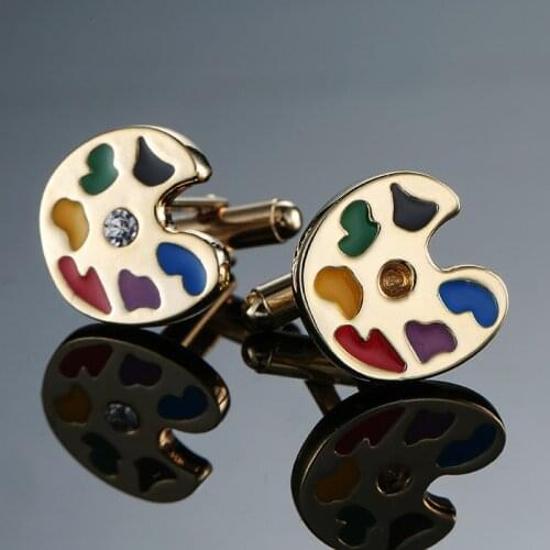 Free shipping, new color palette Cufflinks fashion mens shirt cufflinks senior designer exclusive design shirt buttons