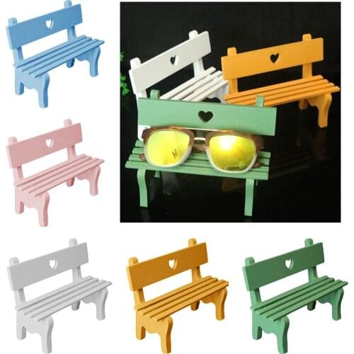 Wooden Bench Eyeglass Holder For Home Office Bedroom Dressers Decoration