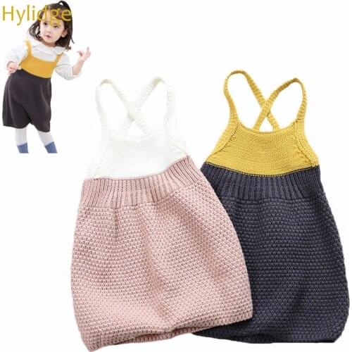 Hylidge Baby Rompers Winter Clothes for Toddler Girl Newborn Long Sleeve Jumpsuits Outfits Knitted Infant Girls Overalls