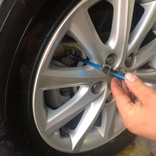 2 In 1 Car Auto Brake Pad Thickness Tester and Tire Tread Depth Indicator Test Pen Aluminum Alloy Width Measuring Instruments