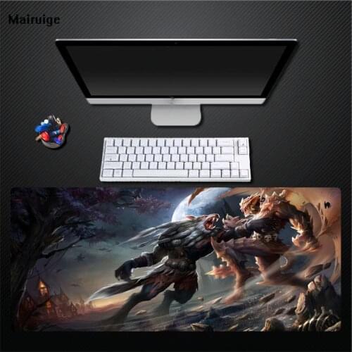 Mairuige Printing Werewolf with Vampire Mouse Pad Computer Desktop Non-fading Pad Keyboard Comfortable Mouse Pad Rectangular Pad