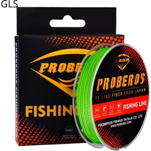 GLS New 4 Strands 100M PE Braided Fishing Line 6LB-100LB Multifilament Fishing Line Smooth for Carp Fishing