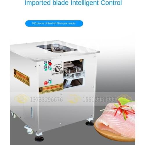 Small hand beveled fish fillet machine commercial multifunctional black fish sauerkraut fish electric meat slicer