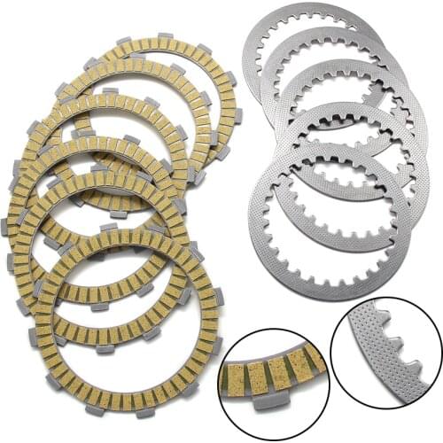 Motorcycle Clutch Friction Disc Plate Kit For Honda CB500K CB550 CB550SC A CB650SC AC NIGHTHAWK 650 22201-KY2-000 22321-GHB-811