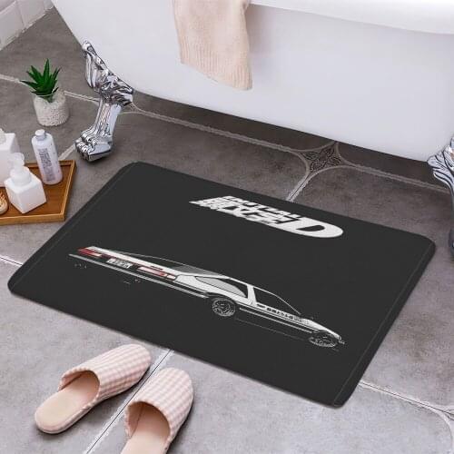 Initial d Carpet Areas Rug Non-slip Floor Mat Rug 3D Printing Living Room Bedroom Door Mat Home Decoration