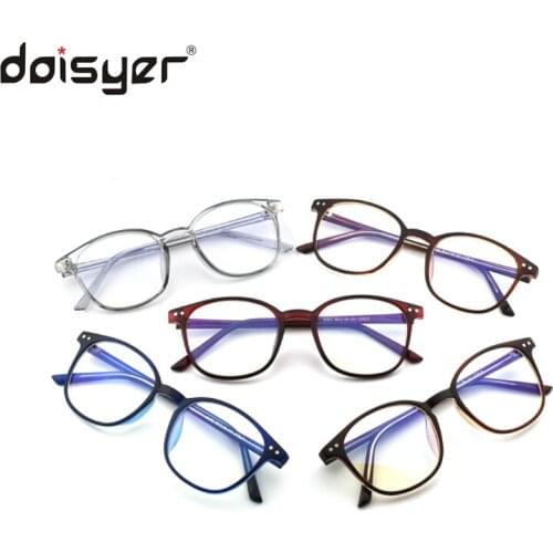 Daisyer 2020 tr90 transparent lens glasses blue light blocking tempered glass