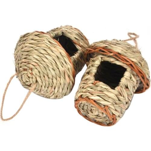 Birds Nest Bird Cage Parrot House Outdoor Decorative Weaved Hanging Parrot Nest Hummingbird Houses Outdoor Pet Bedroom