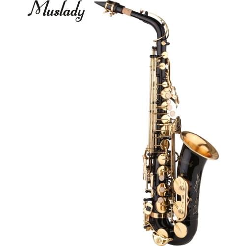 Saxophone Black Paint E-flat Sax Brass Eb Alto saxophone alto sax With Saxophone mouthpiece wind instrument musical instruments